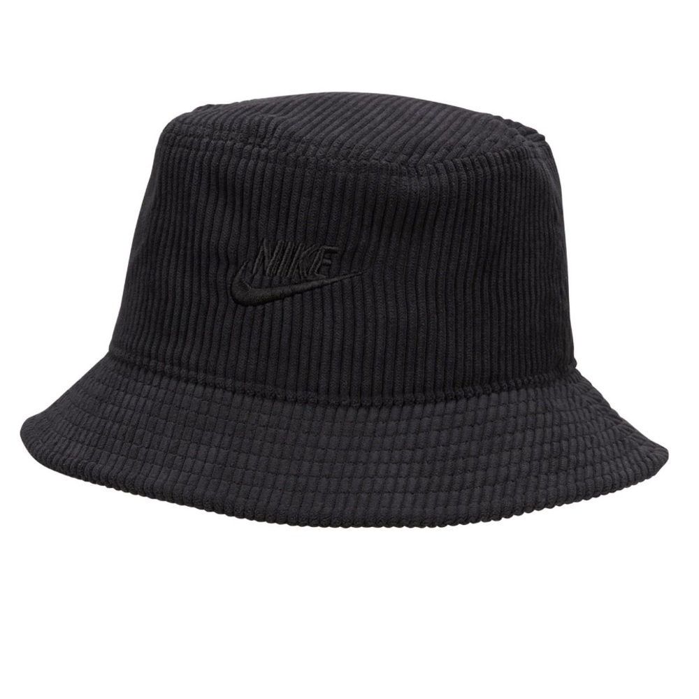 NWT Nike Sportswear Apex Black Corduroy Y2K Bucket Hat